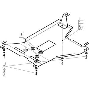 Защита Датчик Nissan Terrano ( 2014-2022 ) г. арт: 01739 photo3 Интернет магазин Автоаксессуаров Защита картера, МКПП, АКПП, РК, ТБ (Мотодор)