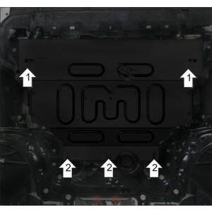 Защита Двигатель; КПП Skoda Octavia III ( 2013-2020 ) г. арт: 72303 photo1 Интернет магазин Автоаксессуаров Защита картера, МКПП, АКПП, РК, ТБ (Мотодор)