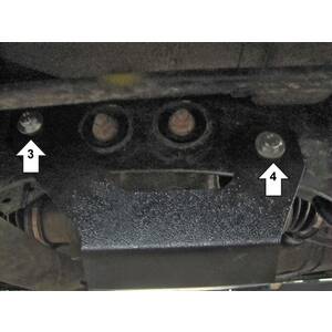 Защита Задний дифференциал Subaru Forester ( 2005-2008 ) г. арт: 12215