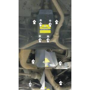 Защита Задний дифференциал Subaru Tribeca ( 2005-2007 ) г. арт: 12206-2 photo1 Интернет магазин Автоаксессуаров Защита картера, МКПП, АКПП, РК, ТБ (Мотодор)