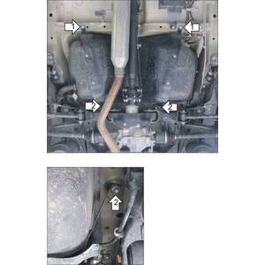 Защита Топливный бак Suzuki Grand Vitara ( 2005-2008 ) г. арт: 12403 photo3 Интернет магазин Автоаксессуаров Защита картера, МКПП, АКПП, РК, ТБ (Мотодор)