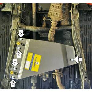 Защита Раздаточная коробка Suzuki Jimny ( 1998-2005 ) г. арт: 72405 photo1 Интернет магазин Автоаксессуаров Защита картера, МКПП, АКПП, РК, ТБ (Мотодор)