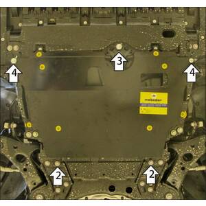 Защита Двигатель; КПП Toyota Corolla ( 2006-2013 ) г. арт: 72509 photo1 Интернет магазин Автоаксессуаров Защита картера, МКПП, АКПП, РК, ТБ (Мотодор)