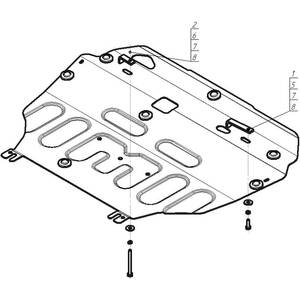Защита Коробка переключения передач, Двигатель Toyota Auris ( 2006-2012 ) г. арт: 72537 photo3 Интернет магазин Автоаксессуаров Защита картера, МКПП, АКПП, РК, ТБ (Мотодор)