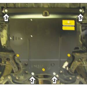 Защита Двигатель, Коробка переключения передач Toyota Corolla Axio ( 2006-2012 ) г. арт: 02553-2 photo1 Интернет магазин Автоаксессуаров Защита картера, МКПП, АКПП, РК, ТБ (Мотодор)