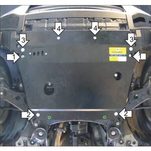 Защита Двигатель, Коробка переключения передач Lexus RX 270 ( 2008-2012 ) г. арт: 15003