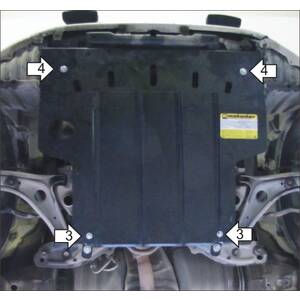 Защита Двигатель, Коробка переключения передач Toyota Echo ( 1999-2005 ) г. арт: 02522
