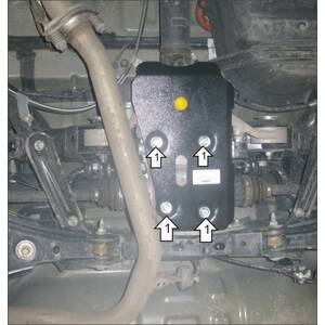 Кликните для увеличения изображения Защита Задний дифференциал Toyota RAV 4 ( 2005-2009 ) г. арт: 02569-4