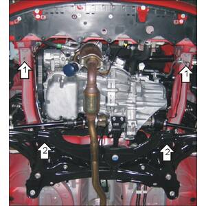 Защита Двигатель, Коробка переключения передач Toyota Ractis ( 2005-2010 ) г. арт: 02527
