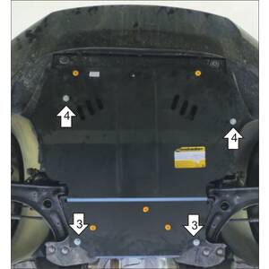 Защита Двигатель; КПП Volkswagen Caddy ( 2004-2021 ) г. арт: 02733 photo1 Интернет магазин Автоаксессуаров Защита картера, МКПП, АКПП, РК, ТБ (Мотодор)
