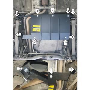 Защита Топливный бак Volkswagen Caddy ( 2010-2021 ) г. арт: 02728-1