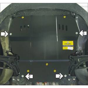 Защита Двигатель, Коробка переключения передач Volkswagen Jetta VI ( 2010-2015 ) г. арт: 02730-5 photo1 Интернет магазин Автоаксессуаров Защита картера, МКПП, АКПП, РК, ТБ (Мотодор)