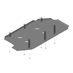 photo Защита Топливный бак Volkswagen Multivan T5 ( 2003-2009 ) г. арт: 12722-2
