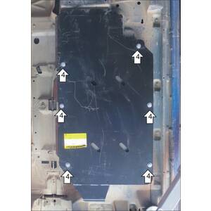 Защита Топливный бак Volkswagen Multivan T5 ( 2003-2009 ) г. арт: 12722-2 photo1 Интернет магазин Автоаксессуаров Защита картера, МКПП, АКПП, РК, ТБ (Мотодор)