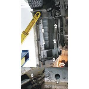 Защита Трубки кондиционера Volkswagen Multivan T6 ( 2015-2020 ) г. арт: 02735-2 photo2 Интернет магазин Автоаксессуаров Защита картера, МКПП, АКПП, РК, ТБ (Мотодор)