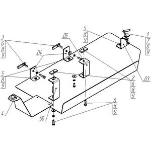 Защита Трубки кондиционера Volkswagen Multivan T6 ( 2015-2020 ) г. арт: 02735-2 photo3 Интернет магазин Автоаксессуаров Защита картера, МКПП, АКПП, РК, ТБ (Мотодор)