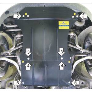 Защита Двигатель, Коробка переключения передач Volkswagen Passat B5+ ( 2000-2005 ) г. арт: 02709-1