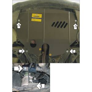 Защита Двигатель, Коробка переключения передач SEAT Cordoba ( 2002-2009 ) г. арт: 02716