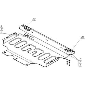 Защита Двигатель, Коробка переключения передач Skoda Karoq ( 2020-2022 ) г. арт: 72739 photo3 Интернет магазин Автоаксессуаров Защита картера, МКПП, АКПП, РК, ТБ (Мотодор)