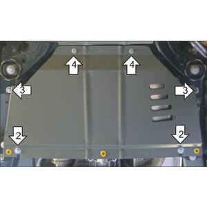 Защита Коробка переключения передач Porsche Cayenne ( 2002-2007 ) г. арт: 12708