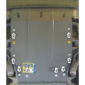 Защита Двигатель Volkswagen Touareg ( 2010-2015 ) г. арт: 02711-3