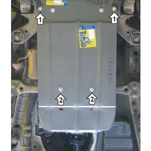 Защита КПП Volkswagen Touareg ( 2002-2010 ) г. арт: 02712 photo1 Интернет магазин Автоаксессуаров Защита картера, МКПП, АКПП, РК, ТБ (Мотодор)