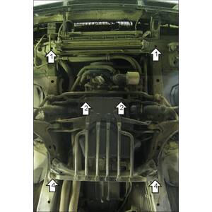 Защита Двигатель, Коробка переключения передач Volvo 940 ( 1990-1994 ) г. арт: 02603-5 photo3 Интернет магазин Автоаксессуаров Защита картера, МКПП, АКПП, РК, ТБ (Мотодор)