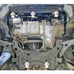 Защита Двигатель; КПП Volvo C30 ( 2006-2013 ) г. арт: 72601 photo2 Интернет магазин Автоаксессуаров Защита картера, МКПП, АКПП, РК, ТБ (Мотодор)