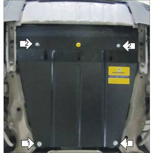 Защита Двигатель, Коробка переключения передач Volvo XC90 ( 2002-2006 ) г. арт: 02619-2 photo1 Интернет магазин Автоаксессуаров Защита картера, МКПП, АКПП, РК, ТБ (Мотодор)