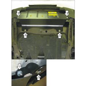 Защита Радиатор Volvo XC90 ( 2002-2006 ) г. арт: 02617-2 photo1 Интернет магазин Автоаксессуаров Защита картера, МКПП, АКПП, РК, ТБ (Мотодор)