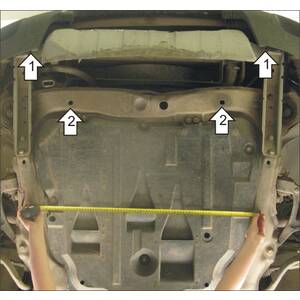 Защита Радиатор Volvo XC90 ( 2002-2006 ) г. арт: 02617-2 photo2 Интернет магазин Автоаксессуаров Защита картера, МКПП, АКПП, РК, ТБ (Мотодор)