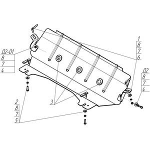 Защита Радиатор Volvo XC90 ( 2002-2006 ) г. арт: 02617-2 photo3 Интернет магазин Автоаксессуаров Защита картера, МКПП, АКПП, РК, ТБ (Мотодор)