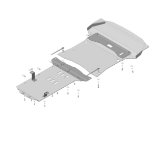 Защита Двигатель, Коробка переключения передач, Радиатор, Раздаточная коробка BMW X3 (f25) ( 2014-2018 ) г. арт: 30203-2