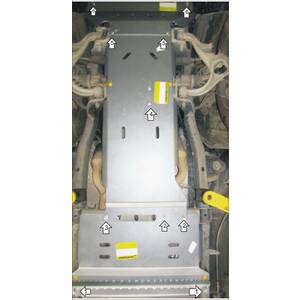 Защита Двигатель, Передний дифференциал, Коробка переключения передач, Радиатор, Раздаточная коробка Dodge Ram 1500 ( 2015-2018 ) г. арт: 32901 photo1 Интернет магазин Автоаксессуаров Защита картера, МКПП, АКПП, РК, ТБ (Мотодор)