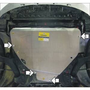 Защита Двигатель, Коробка переключения передач, Раздаточная коробка Ford Mondeo IV ( 2010-2015 ) г. арт: 32603-3 photo1 Интернет магазин Автоаксессуаров Защита картера, МКПП, АКПП, РК, ТБ (Мотодор)