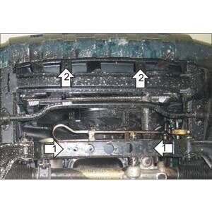 Защита Радиатор Great Wall Safe ( 2004-2010 ) г. арт: 33101-4 photo3 Интернет магазин Автоаксессуаров Защита картера, МКПП, АКПП, РК, ТБ (Мотодор)