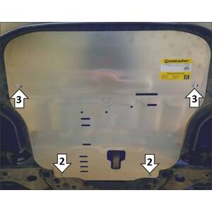 Защита Двигатель, Коробка переключения передач Hyundai Palisade ( 2020- ) г. арт: 30904 photo1 Интернет магазин Автоаксессуаров Защита картера, МКПП, АКПП, РК, ТБ (Мотодор)