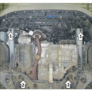 Защита Двигатель, Коробка переключения передач Hyundai Palisade ( 2020- ) г. арт: 30904 photo2 Интернет магазин Автоаксессуаров Защита картера, МКПП, АКПП, РК, ТБ (Мотодор)