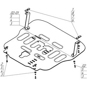 Защита Двигатель, Коробка переключения передач Hyundai Palisade ( 2020- ) г. арт: 30904 photo3 Интернет магазин Автоаксессуаров Защита картера, МКПП, АКПП, РК, ТБ (Мотодор)