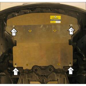 Защита Двигатель Infiniti EX 35 ( 2007-2012 ) г. арт: 38002-2 photo1 Интернет магазин Автоаксессуаров Защита картера, МКПП, АКПП, РК, ТБ (Мотодор)