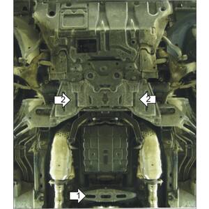 Защита Коробка переключения передач Infiniti G 35 ( 2006-2009 ) г. арт: 38003-3 photo2 Интернет магазин Автоаксессуаров Защита картера, МКПП, АКПП, РК, ТБ (Мотодор)