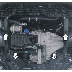Защита Двигатель, Коробка переключения передач Hyundai Tucson ( 2018-2021 ) г. арт: 31001 photo1 Интернет магазин Автоаксессуаров Защита картера, МКПП, АКПП, РК, ТБ (Мотодор)