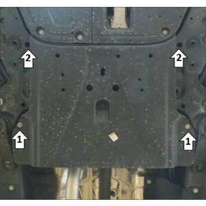 Защита Двигатель, Коробка переключения передач Hyundai Tucson ( 2021- ) г. арт: 340902 photo2 Интернет магазин Автоаксессуаров Защита картера, МКПП, АКПП, РК, ТБ (Мотодор)