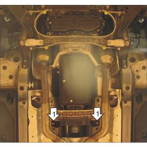 Защита Коробка переключения передач Lexus GS 300 ( 2008-2012 ) г. арт: 35002 photo2 Интернет магазин Автоаксессуаров Защита картера, МКПП, АКПП, РК, ТБ (Мотодор)