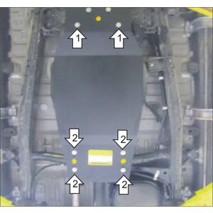 Защита Раздаточная коробка Mitsubishi L 200 ( 2006-2014 ) г. арт: 31311 photo1 Интернет магазин Автоаксессуаров Защита картера, МКПП, АКПП, РК, ТБ (Мотодор)