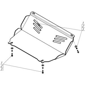 Защита Радиатор Mitsubishi L 200 ( 2019- ) г. арт: 31327 photo2 Интернет магазин Автоаксессуаров Защита картера, МКПП, АКПП, РК, ТБ (Мотодор)