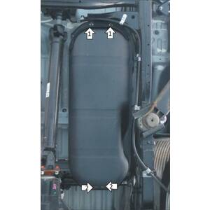 Защита Топливный бак Mitsubishi L 200 ( 2015-2018 ) г. арт: 31324 photo1 Интернет магазин Автоаксессуаров Защита картера, МКПП, АКПП, РК, ТБ (Мотодор)