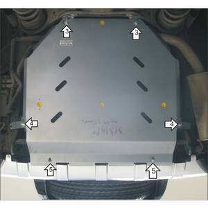 Кликните для увеличения изображения Защита Задний Бампер Mitsubishi Pajero IV ( 2012-2020 ) г. арт: 31319-1