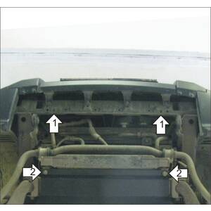 Защита Радиатор, Интеркулер Mitsubishi Pajero IV ( 2012-2020 ) г. арт: 31302