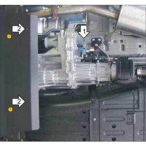 Защита Раздаточная коробка Mitsubishi Pajero IV ( 2012-2020 ) г. арт: 381304 photo2 Интернет магазин Автоаксессуаров Защита картера, МКПП, АКПП, РК, ТБ (Мотодор)